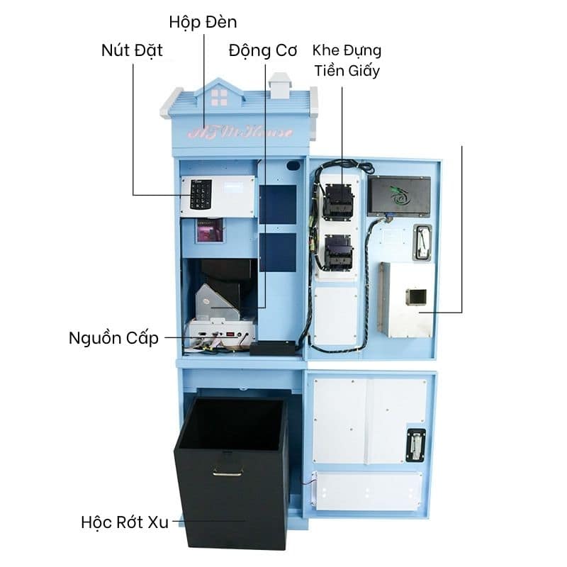 Máy Bán Xu Tự Động Thanh Toán QR