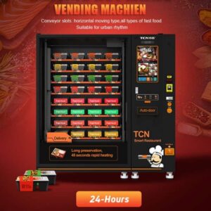 Máy Bán Đồ Hộp Nóng Tự Động Thanh Toán QR