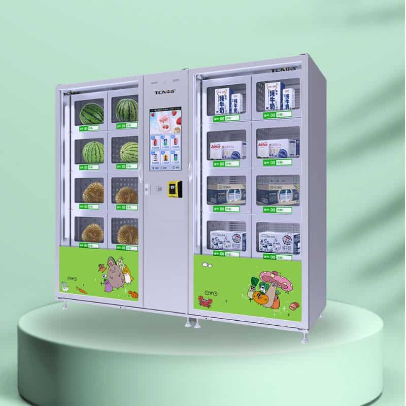 Locker bán hàng tự động thanh toán qr