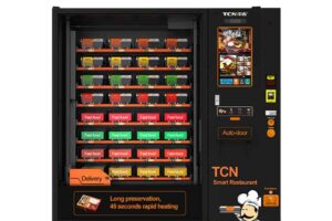 Máy Bán Đồ Hộp Nóng Tự Động Thanh Toán QR