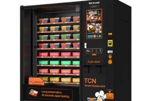 Máy Bán Đồ Hộp Nóng Tự Động Thanh Toán QR