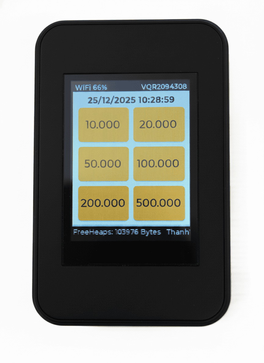 bộ kit thanh toán QR cho máy gắp thú