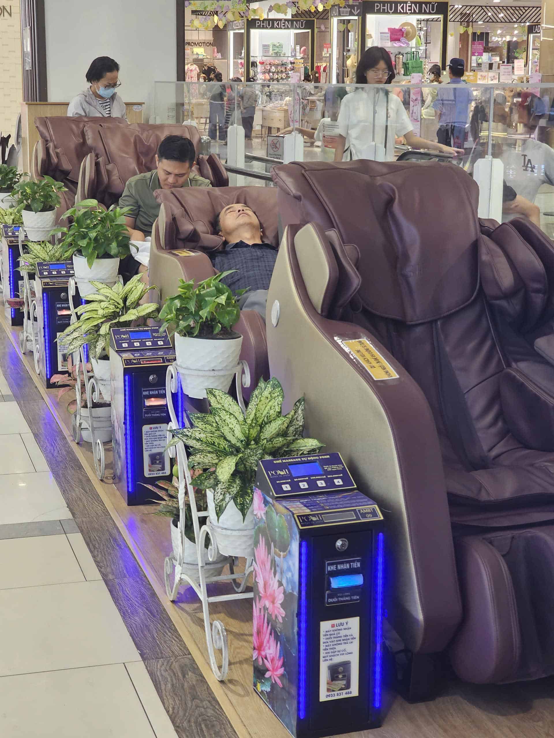 thiết bị QR cho ghế massage